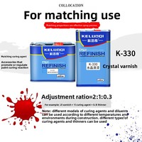 Ensemble de vernis en cristal haute brillance pour voitures Peinture miroir transparent brillant Caractéristique à changement de couleur Revêtement liquide à pulvérisation facile