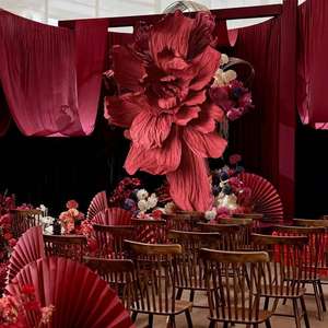 Grands fleurs en papier géantes faites à la main pour projets artistiques, décoration de scène de mariage, fleurs artificielles en papier - Product Image 3