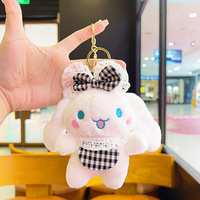 Porte-clés en peluche miniature personnalisé d'usine avec fonction anti-stress, pendentif mascotte en peluche doux unisexe