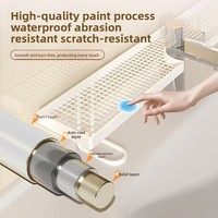 Nouveau support de rangement pour lavabo sans perçage, étagère simple autoportante en fer ajouré, égouttoir léger de luxe pour salle de bain