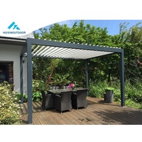 Pergola à lames orientables à manivelle, auvent réglable en aluminium, garantie 15 ans pour un balcon optimisé au soleil