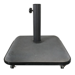 12KG Square <strong>Parasol</strong> <strong>Base</strong> Heavy Duty Umbrella <strong>Concrete</strong> Patio Sunshade Garden Cement <strong>Base</strong> With Wheels - Product Image 1