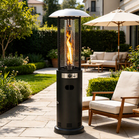 Brasero extérieur en acier inoxydable, chauffage de terrasse au gaz naturel et foyer au propane pour jardin