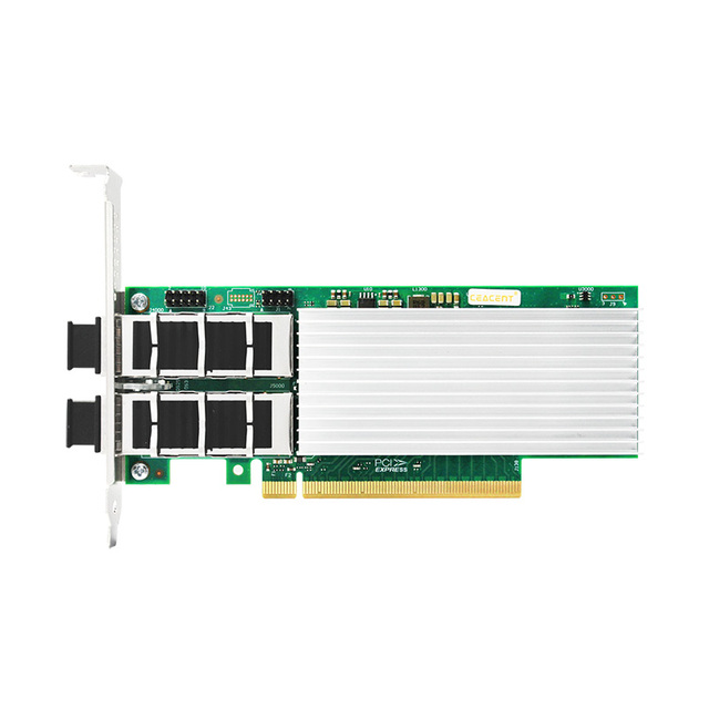 Ceacent CC8810-QSF2 Intel E810 CAM2 Chip 100Gbps QSFP28 Dual Port PCIe4.0 X16 Wired External Ethernet Server Adapter in Stock