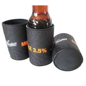 Custom 12OZ Beer Can Cooler Tire Design Neoprene Thermal Stubby Holder with Rubber Tyre Stubbies - Product Image 1