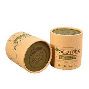 Small Food Cardboard Box Protein Powder Container Paper Tea Box Kraft Tube For Food Tea Cylinder