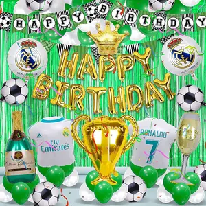 OEM CF Birthday Decorations Soccer Theme Balloons Set La Liga League Celebration Party Supplies for Soccer Fans