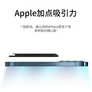 ที่ใส่บัตรหนัง MagSafe สำหรับ iPhone 12 กระเป๋าสตางค์แม่เหล็กแบบมินิมอล หนัง PU ขนาด 5 นิ้ว ใส่บัตรเครดิต - Product Image 5