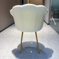 Moderne Simple Design nordique vert violet bleu gris en forme de U canapé balcon chambre décontracté velours canapé simple chaise