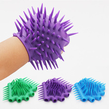 Gants de Massage en Silicone à Texture Fourrure de Haute Qualité pour Femmes, Produit Sexuel SM avec Pointes Inductrices d'Orgasme pour la Flirtation - Product Image 3