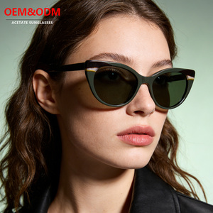 Fabricant de lunettes de soleil de haute qualité propose des lunettes de soleil œil de chat et des lunettes de soleil pour femmes en acétate avec UV400 - Product Image 1