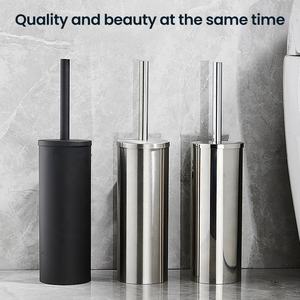 חדר אמבטיה שחור זהב 304 נירוסטה שירותים מברשת סט אסלה קערה מנקה מברשת ו מחזיק כלי עומד - Product Image 2