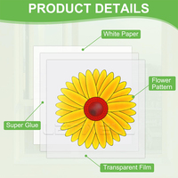 Piège à mouches autocollant floral pour fenêtre de cuisine, anti-mites et moucherons d'intérieur, à prix d'usine