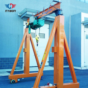 Venta caliente 5 Ton 3 metros de aluminio Barco Ascensor grúa pórtico con <span class=keywords><strong>polipasto</strong></span> eléctrico - Product Image 5