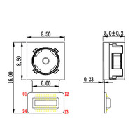 Module de caméra HD 8MP OV8865 de haute qualité, module de caméra thermique à infrarouge AF pour Raspberry