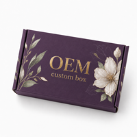 Boîte d'expédition en carton ondulé recyclable personnalisée avec gaufrage et insert découpé pour l'expédition de sérums de soin et l'emballage cadeau – Vente en gros