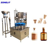 Automatische T-kurk persstopper voor gin, wijn, whisky en likeur, met vibratie-sorteringsmachine