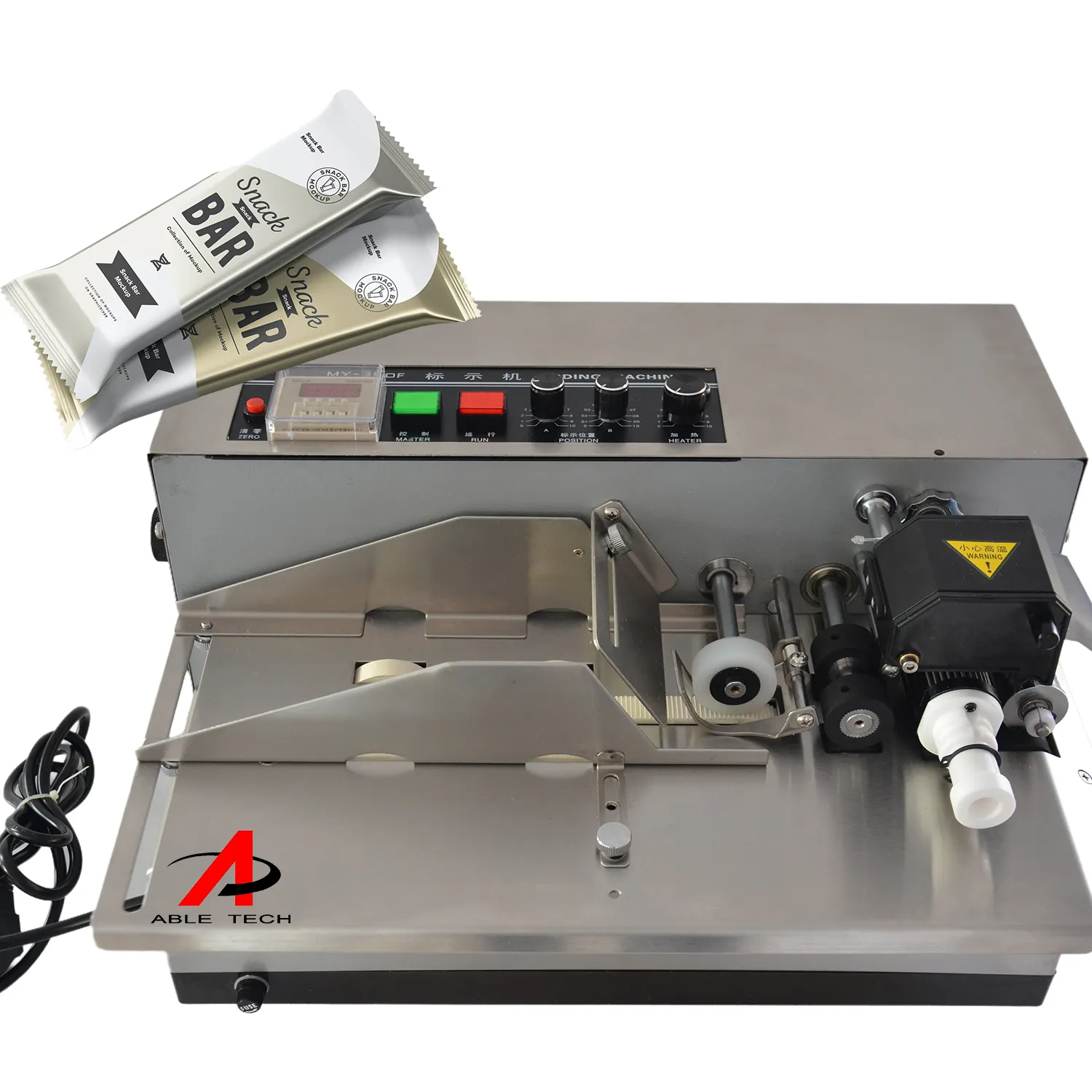 hot stamping coding machines MY380 hot ink roll date printer for box batch number printing