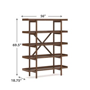 Estantería de Madera de Diseño para Oficina o Biblioteca, Muebles de Madera Maciza de Lujo para Oficina en Casa, Sala de Estudio, Biblioteca e Interiores Premium - Product Image 2