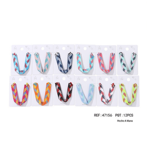 Braccialetti Intrecciati 12 Pezzi, Bracciali Colorati con Motivi Fatti a Mano, Braccialetti alla Moda - Product Image 2