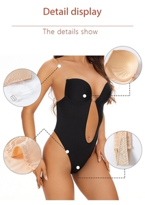 <strong>Backless</strong> Push up Underwear Waist <strong>Shaper</strong> and Butt Lifter <strong>Body</strong> <strong>Shaper</strong> Tummy Control Thong Shapewear Bodysuit Bra - Product Image 4