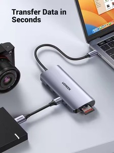 Cổng kết nối đa năng UGREEN <span class=keywords><strong>USB</strong></span> C Hub 10 trong 1 với HDMI 4K & VGA, màn hình kép, Ethernet 1Gbps, PD 100W, 3 cổng <span class=keywords><strong>USB</strong></span> 3.0, giắc âm thanh 3.5mm - Product Image 4