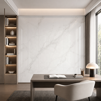 Panneau mural en marbre UV WYRAX 1220x2440mm 2.8mm Onyx blanc aspect onyx imperméable pour hôtel et salle de bain