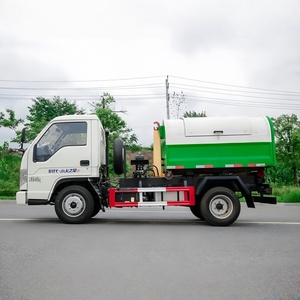 Camión de Basura Foton 4x2 con Gancho Elevador, Camión Recolector de Residuos de 3T, Camión de Basura con Gancho Elevador con Capacidad de 3-8m³ - Product Image 5