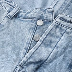 Moda 90s Streetwear bolsillos pierna ancha cintura alta recto Y2k pantalones de mezclilla Vintage <span class=keywords><strong>Cargo</strong></span> pantalones holgados Jeans mujeres - Product Image 4