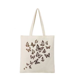 Sac fourre-tout tendance en toile réutilisable avec poche intérieure zippée 38x40cm, poignée longue pour l'épaule - Product Image 1