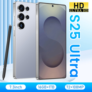 Dominez avec le S25 Ultra7.3 HD Deca Core 5G Gaming Phone, appareil photo professionnel 108MP, prise en charge du français/espagnol, obtenez le vôtre en gris dès maintenant - Product Image 1
