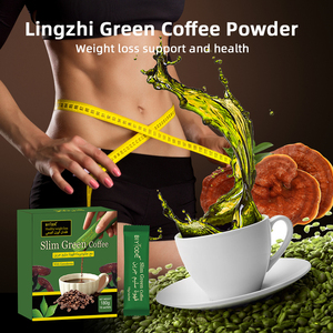 Tùy chỉnh OEM ODM Slim màu xanh lá cây cà phê Lingzhi BỘT THẢO DƯỢC nhãn hiệu riêng giảm béo ngay lập tức sự thèm ăn ức chế cai nghiện đốt cháy chất béo - Product Image 4
