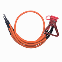 Faisceau de câblage haute tension pour VE, assemblage de câbles de batterie étanches à 2 broches avec bornes annulaires pour véhicule électrique personnalisé