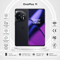 Smartphone OnePlus 11 5G Layar LED 6,7 Inci 120Hz Kamera Belakang Tiga 50MP Baterai 5000mAh Pengisian Cepat 100W Dual SIM NFC