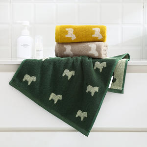 Toalla Facial Under Armour 34x72cm, 100% Algodón Jacquard, Secado Rápido, Diseño de Dibujos Animados, Uso Doméstico, Verde, Amarillo, Camel - Product Image 4