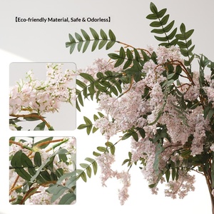 Ramillete de Lilas Artificiales de Estilo Nórdico Minimalista, Flores Silvestres Artificiales Realistas para Colgar en la Pared del Dormitorio, Estante de la Sala de Estar - Product Image 2
