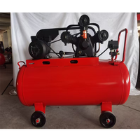 Compresseur d'air 3kw avec réservoir 200L, entraînement par courroie, moteur en cuivre, 3 pistons-moniteur de pression des pneus en métal