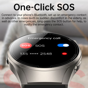 Montre connectée avec écran AMOLED de 1,85 pouce, répond aux appels, IP67, charge sans fil, suivi de la fréquence <span class=keywords><strong>cardiaque</strong></span>, de l'oxygène sanguin et du sommeil, unisexe, 5G - Product Image 1