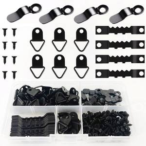 Gancho para Cuadros con Tornillos, Dorado, Plateado, Negro, Triangular, para Colgar Cuadros, Espejos, Marcos de Fotos, Metálico, Varios Tamaños - Product Image 2