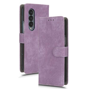 Étui Portefeuille Antivol en Cuir Véritable pour <span class=keywords><strong>Samsung</strong></span> <span class=keywords><strong>Galaxy</strong></span> Z Fold 5 4 3 <span class=keywords><strong>2</strong></span>, Coque de Protection à Rabat - Product Image 3