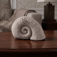 Estatua de amonita de arcilla terracota de estilo nórdico minimalista, estilo moderno que embellece cualquier mesa.