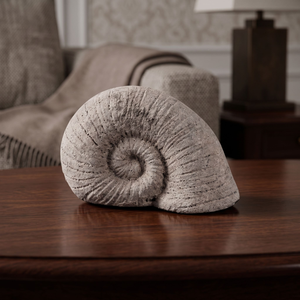 Estatua de amonita de arcilla terracota de estilo nórdico minimalista, estilo moderno que embellece cualquier mesa. - Product Image 3