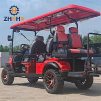 Voiturette de golf électrique tout-terrain 6 places, 4 roues, scooter électrique, certifiée CE, en promotion
