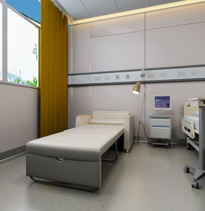 Sillón Cama Deluxe Moderno para Pacientes y Cuidadores de Hospital con Ruedas, Sofá Cama Médico - Product Image 5