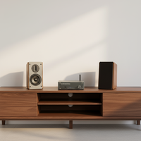 Pour amplificateur HIFI, 5,25 pouces, matériau MDF, 4 haut-parleurs, système home cinéma 2.0 canaux