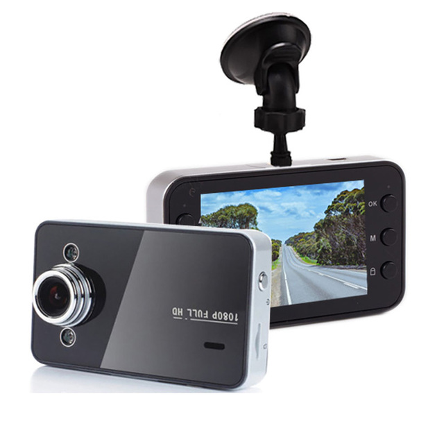 Factory K6000 2.4 Inch TFT LCD Display 1080P DVR Driving Recorder Black Dash Cam Car Camera with 720P Resolution