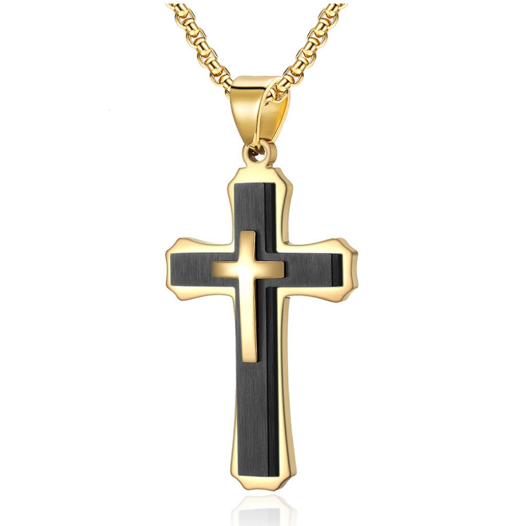 Gold Black Pendant