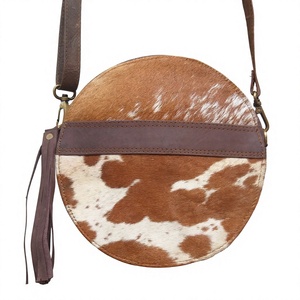 Bolso de cuero auténtico para mujer, bandolera de piel de vaca, de la mejor calidad - Product Image 1
