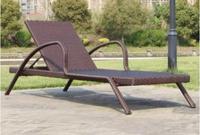 Chaise longue d'extérieur moderne en métal, écologique et étanche, pour villa, piscine et détente au bord de la piscine