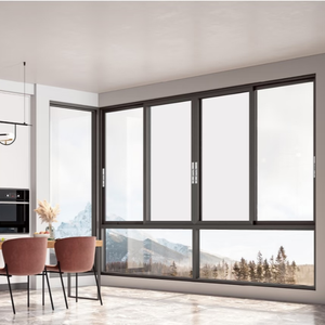 Fenêtres coulissantes horizontales en aluminium 90, double vitrage trempé, rupture de pont <span class=keywords><strong>thermique</strong></span>, étanches, <span class=keywords><strong>isolation</strong></span> <span class=keywords><strong>thermique</strong></span>, usage résidentiel - Product Image 4